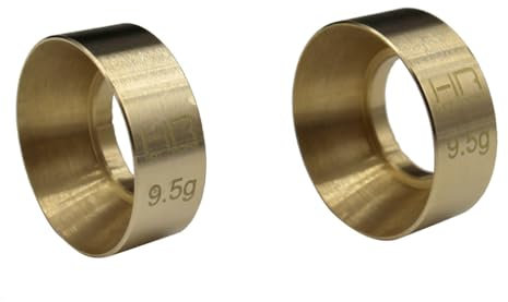 Hot Racing SXTF2612H 9.5g Brass Kmc Machete Wheel Weights Scx24