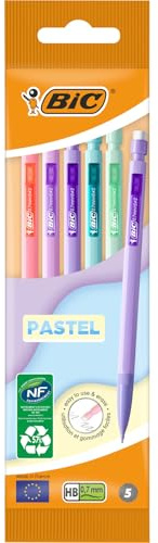 BIC Matic Pastel Mechanical Pencils x5