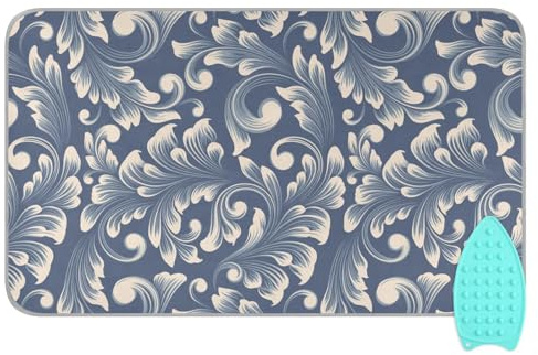 Tatenale Ironing Mat for Table top Portable Ironing Pad Blanket for Washer Dryer Countertop Travel Damask