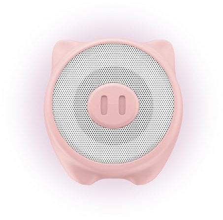 Music Hero speaker a forma di maialino, cassa wireless, speaker divertente, idea regalo, 3 Watt, morbido