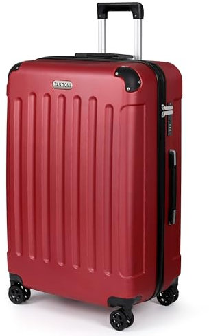 TANTOMI Koffer Groß, Reisekoffer, Hartschalenkoffer Trolley Koffer mit Rollen, Koffer mit 3-Stelliges Codeschloss, Zahlenschloss Teleskopgriff, Suitcase für Reisen Geschäft