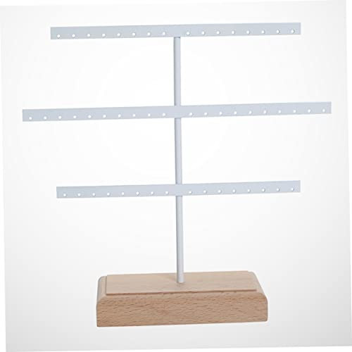 Zerodeko 52trous Support Pour Boucles Oreilles Blanc Avec Compartiments Organisateur De Bijoux Et Présentoir Eardrop Pour Affichage Élégant