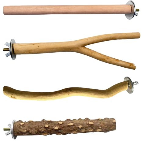 Sitzstangen Vögel,Vogelkäfig Naturholz Zubehör,Sitzstangen für Vögel Holz,Vogelständer Naturholz,Sitzstangen für Papageien,Papageienstange