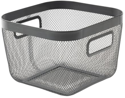 Fxzqgnh Cestino in Filo Metallico, Elegante Contenitore per, da Appoggio.