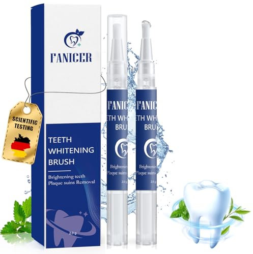 2 Pièce Stylo Blanchiment Dents,blanchisseur de dents, blanchiment dentaire Kit, Efficace rapide blanchiment dents stylo, Soins des Dentsblanchiment pour dents à la maison
