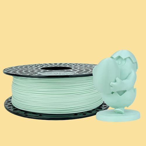 AzureFilm Original PLA Filament für 3D-Drucker 1,75 mm – 1 kg Spule – Einfach zu drucken – Hohe Präzision – Glatte Oberfläche – Ideal für Prototypen (Pastellminzgrün, 1 kg)