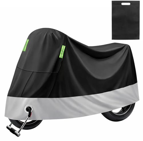 Tbintul Telo Moto da Esterno,Telo Coprimoto da Esterno Impermeabile,Copri Moto per Scooter Motorino Ciclomotori Motocicletta Stradale Motocross (245x105x125cm）