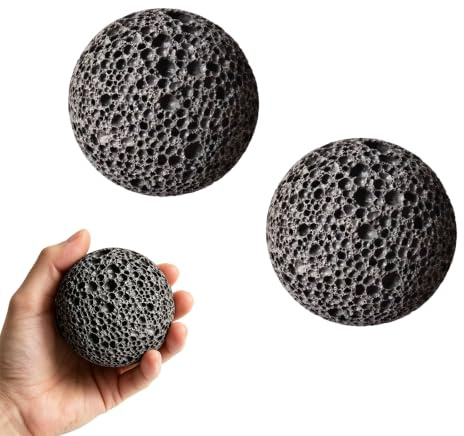 2 Pieces Moon Grip Callus Rock Hand Strengthener Ball Climbing Grip | Traine Callus Ball for Rock Climbers, Weightlifters, Martial Artists and All Types of Athletes（Black）