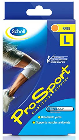 Scholl ProSport Elasticated Support - Compression Bandage for Knee, Large
