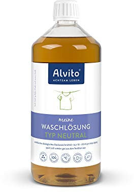 Alvito Öko Waschlösung 1,0 l (Typ Neutral) - Für Allergiker und Babys