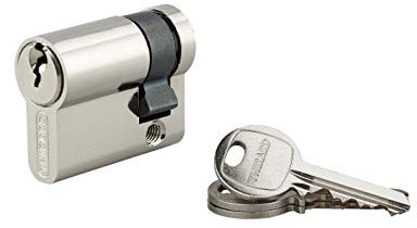 THIRARD - 1/2 cylindre 5 goupilles 30x10mm nickelé 3 clés - 915948