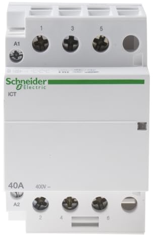 Schneider Electric Acti9 iCT iCT Leistungsschütz / 230 V ac Spule, 3 -polig 3 Schließer, 400 V ac / 40 A
