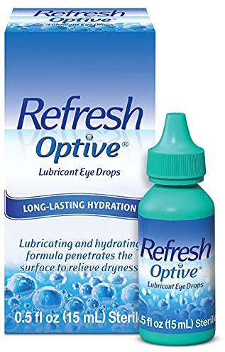 Refresh Optive Lubricant Eye Drops, 0.5 fl oz (15mL) Sterile