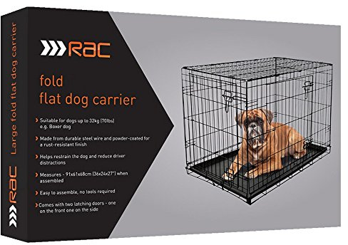 RAC Fold Flat Dog Carrier, Small, Clear