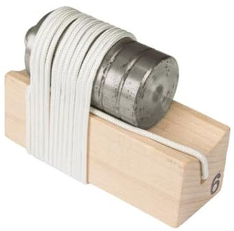 Toolland Senklot, mit Schnur, mit Block, 800 g