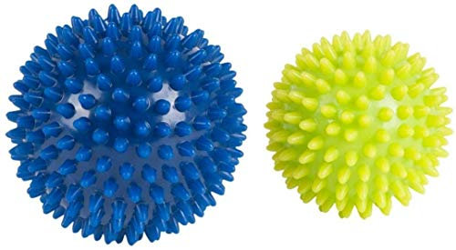 HUDORA Fitness Massage-Ball 2 Stück, lemon/blau, 76769
