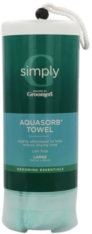 Groomers Large Aquasorb Pet Towel | Microfibre Chamois Professional Dog Grooming Essentials | Super Absorbent Lint Free