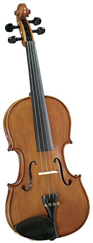 Cremona SV-175 Premier Student Violin Outfit – 1/2 Size, Hand-Carved Spruce & Maple, Ebony Fittings, US-Made Prelude Strings