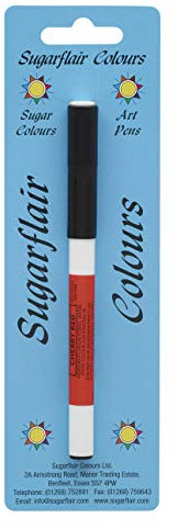 SugarFlair Colorant Alimentaire Comestible Stylos Pour Décoration de Gâteau Pâtisserie – ROUGE CERISE