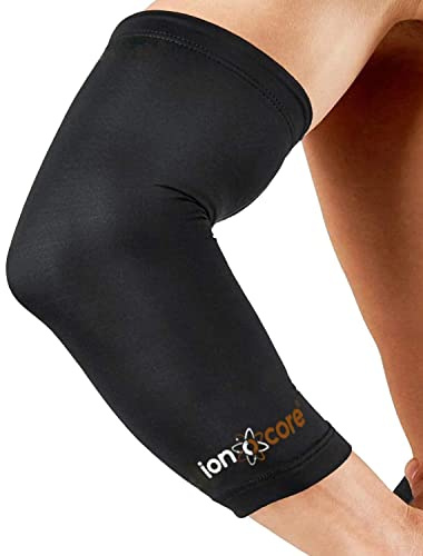 ionocore Koppararmbågsstödfodral för män och kvinnor – golfare och tennis armbågsstöd – kompressionsstöd – armbågsskydd för tyngdlyftning – tendinit och epidkondylit smärtlindring och återhämtning