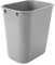 Rubbermaid Commercial Products FG295500GRAY - Papelera rectangular con tapa basculante, capacidad de 12.9 l, gris