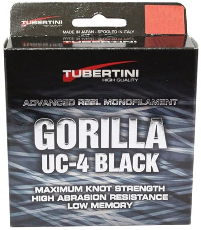 Tubertini UC 4 Angelschnur Gorilla 350m - Angelschnur zum Forellenangeln, 0.22mm / 5.70kg Tragkraft