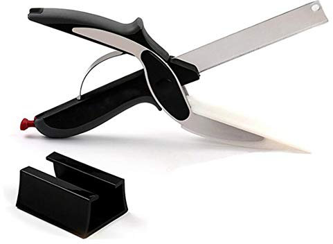 DSYJ Clever Cutter 2-in-1 Knife and Cutting Board Scissors
