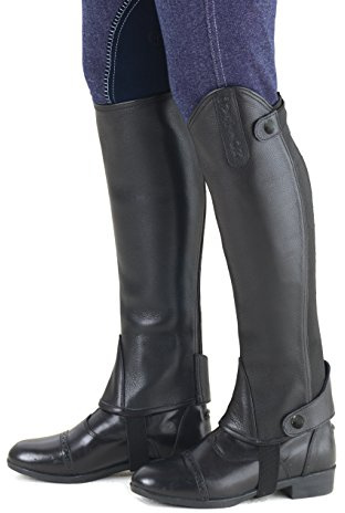 Ovation Ladies Turin Bianca Half Chap Black X Large