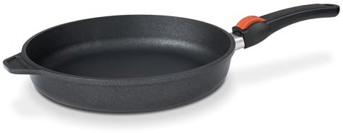SKK 52414 Series 7 Bratpfanne – Energiesparende Aluguss-Pfanne mit abnehmbarem Griff, PFOA-frei, induktionsgeeignet, backofenfest – 6 cm hoher Rand, Ø 24 cm
