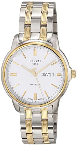 Tissot Men's Analogue Swiss Automatic Watch with Stainless Steel Strap T0654302203100