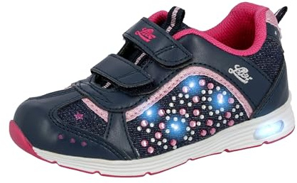 Lico Mädchen Shine V Blinky Sneaker, Marine Pink, 26 EU