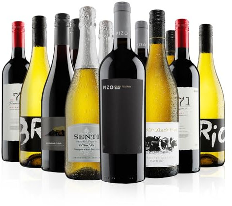 Virgin Wines - Celebratory Selection Mix - 12 bottles (75cl) - Prosecco, Australian Shiraz, Italian Pinot Grigio, French Sauvignon Blanc & more