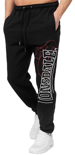 Lonsdale London Men's Dartford Jogging Pants, Black, S