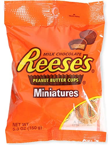 Reese's Peanut Butter Cups Miniatures, 5.3-Ounce Bag