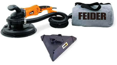 FEIDER – Ponceuse plâtre 1200 W 225 mm - Plateau triangulaire - Variateur de vitesse - Vitesse de rotation 1000-1950 tr/min - Abrasifs 12 - – FPEP1200CPC