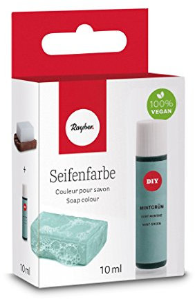 RAYHER Seifenfarbe, mintgrün, SB-Box 10ml, Farbe auf Wasserbasis, 10.3 x 6 x 2.7 cm, 10