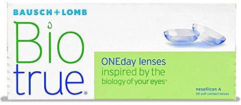 Bausch + Lomb Biotrue ONEday Tageslinsen, sphärische Kontaktlinsen, weich, 30 Stück/BC 8.6 mm/DIA 14.2 mm / +5.50 Dioptrien