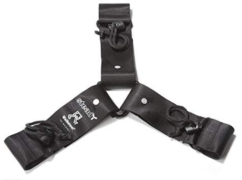 Walkstool - Verstärkungsgurt Steady - Geeignet Camping Klapphocker Comfort Modelle - Farbe Schwarz - Einheitsgröße für Klapphocker Faltbar