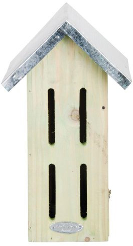 Esschert Design Schmetterlingskasten, Schmetterlingshaus, Kasten für Schmetterlinge, Blechdach, ca. 19 x 14 x 32 cm