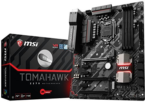 MSI Intel Z270 Z270 Tomahawk 7th/6th Gen USB2 Motherboard (Intel Core i3/i5/i7 Processor, LGA 1151, Dual Channel DDR4, USB 3.1, PCI-E 3.0, PCI-E x1, Sata 6 GB) - Black