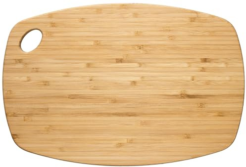 Totally Bamboo GreenLite Dishwasher Safe Cutting Board, 13.5 x 9 Reversible Bamboo Chopping Board | Lightweight Kitchen Prep Board for Vegetables, Meats, Cheese and More