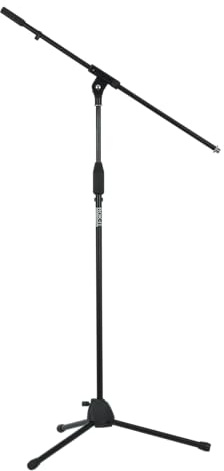 Rok-It Standard Fixed Boom Arm Microphone Stand with Height Adjustable Tripod Base, 40 to 67 (RI-MICTP-FBM)