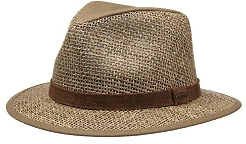 Stetson Medfield Seagrass Traveller Hut Herren Frühling Sommer Natur XXL (62-63 cm)