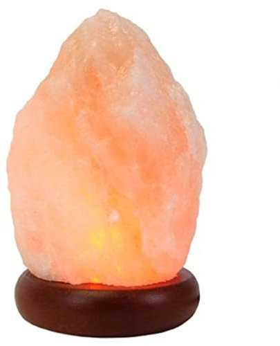 Klass Home Collection® -Lámpara de sal de roca del Himalaya, natural, led, multicolor, lámpara USB, piedra natural