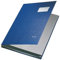 Leitz 57010035 Unterschriftsmappe, 10 Fächer, Überzug PP, blau