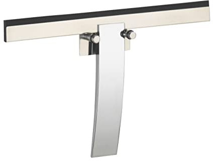 WENKO Tergidoccia Gela - tira acqua per il bagno, Pressogetto di zinco, 24 x 16 cm, Lucido