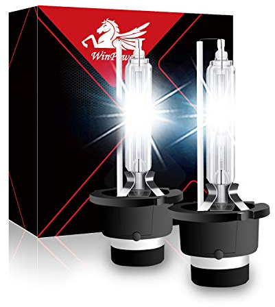WinPower D2S 35W Xenon Bombillas Faro 85V HID Kit Xenón Lampara Reemplazar Bulbo Coche 6000K White Luz Xtreme Vision (2 Lamparas)