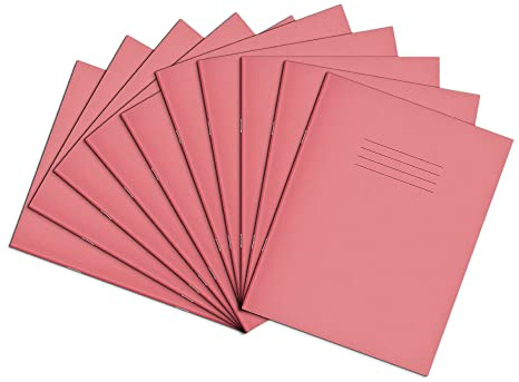 RHINO B 9x7 80 Page Exercise Book - Pink (Pack of 10)