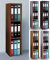 VCM Holzregal stehend | platzsparender Aktenschrank | Maße: H. 107 x B. 34 x T. 30 cm | Elegantes Regal stehend | Büroregal – Offas 3 Fach
