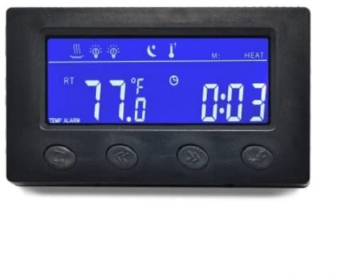 Digitaler Thermostat Thermo Control Zeitschaltuhr Alarm Aquarium Terrarium Reptilien Fische *externes Display* TXA